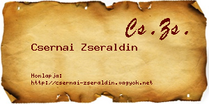 Csernai Zseraldin névjegykártya